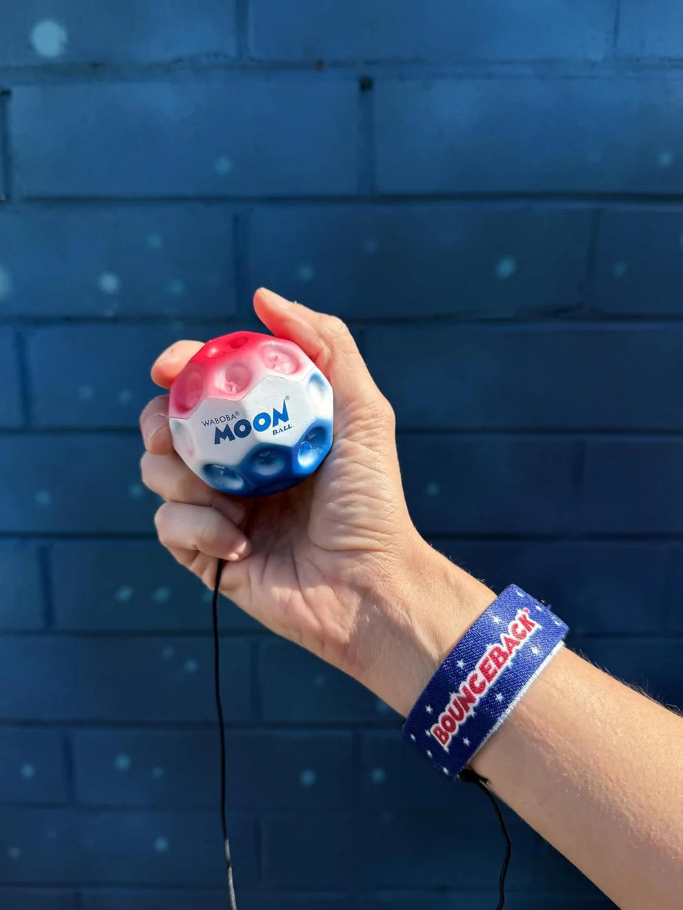 Waboba Bounceback Moon Ball - Stars & Stripes USA
