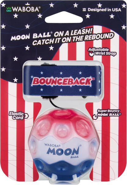 Waboba Bounceback Moon Ball - Stars & Stripes USA