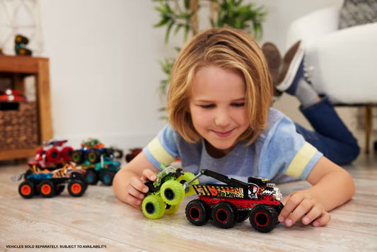 Hot Wheels Monster Trucks BIG RIGS - Assorted 1:64 Scale Die-Cast Toy Truck With 6 Wheels
